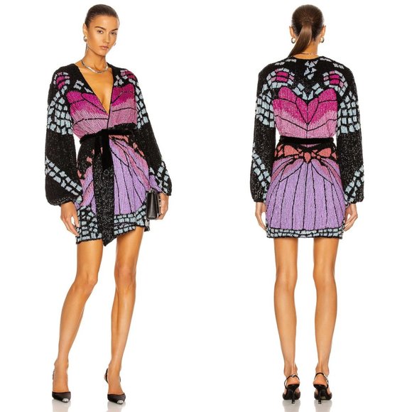 Retrofete Gabrielle Robe in Butterfly - Picture 2 of 11